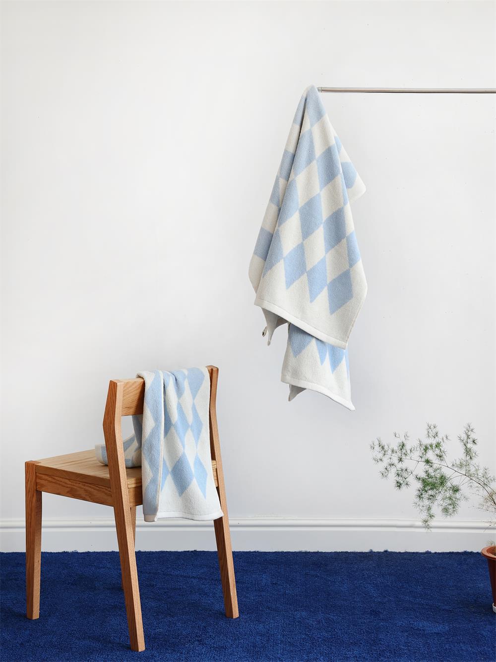 Diamond Checkered Towels