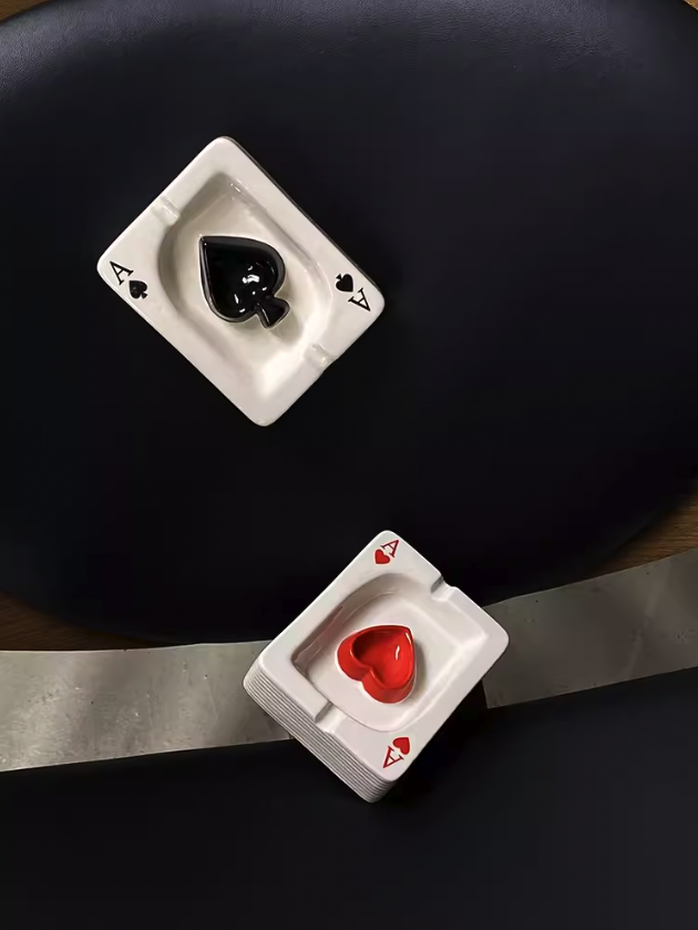 Ceramic Poker Ashtray