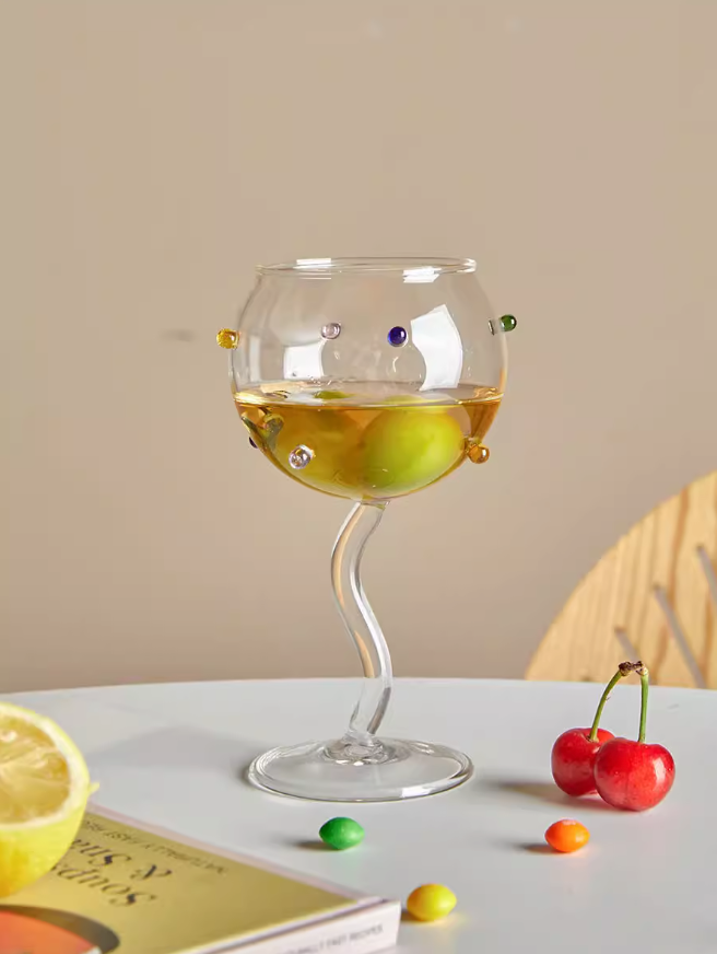 Confetti Candy Cocktail Glass
