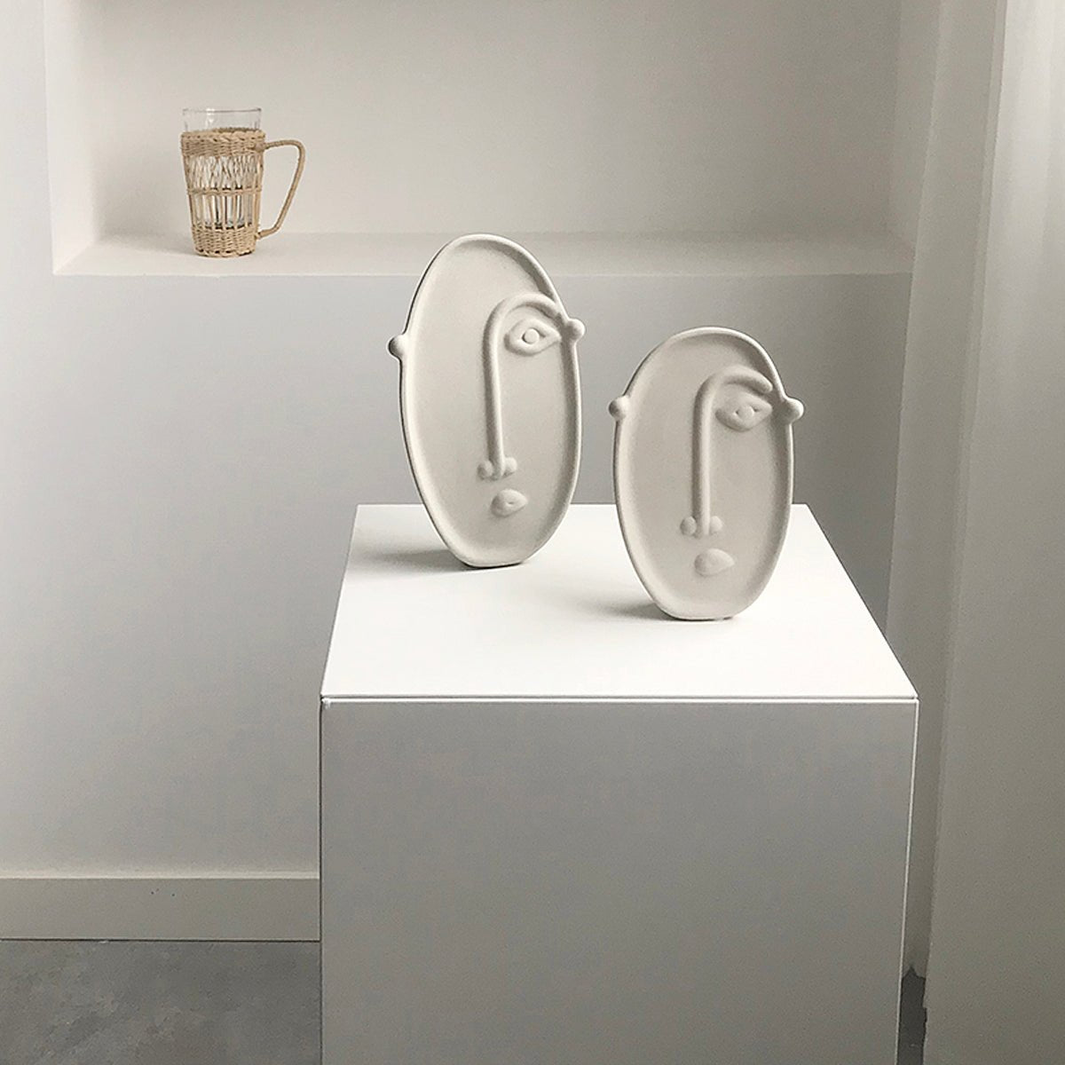 Abstract Face Ceramic Vase - Rumi Living
