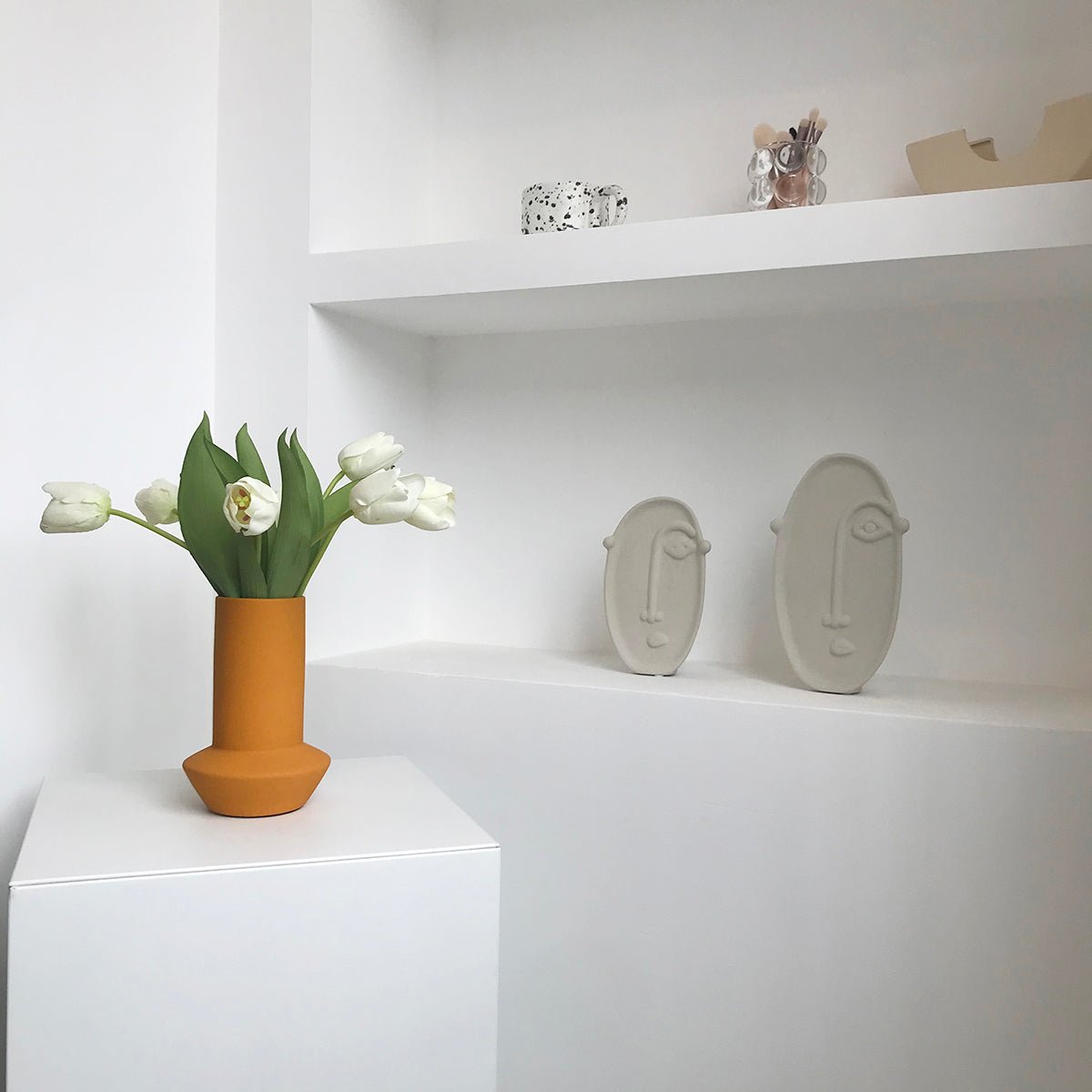 Abstract Face Ceramic Vase - Rumi Living
