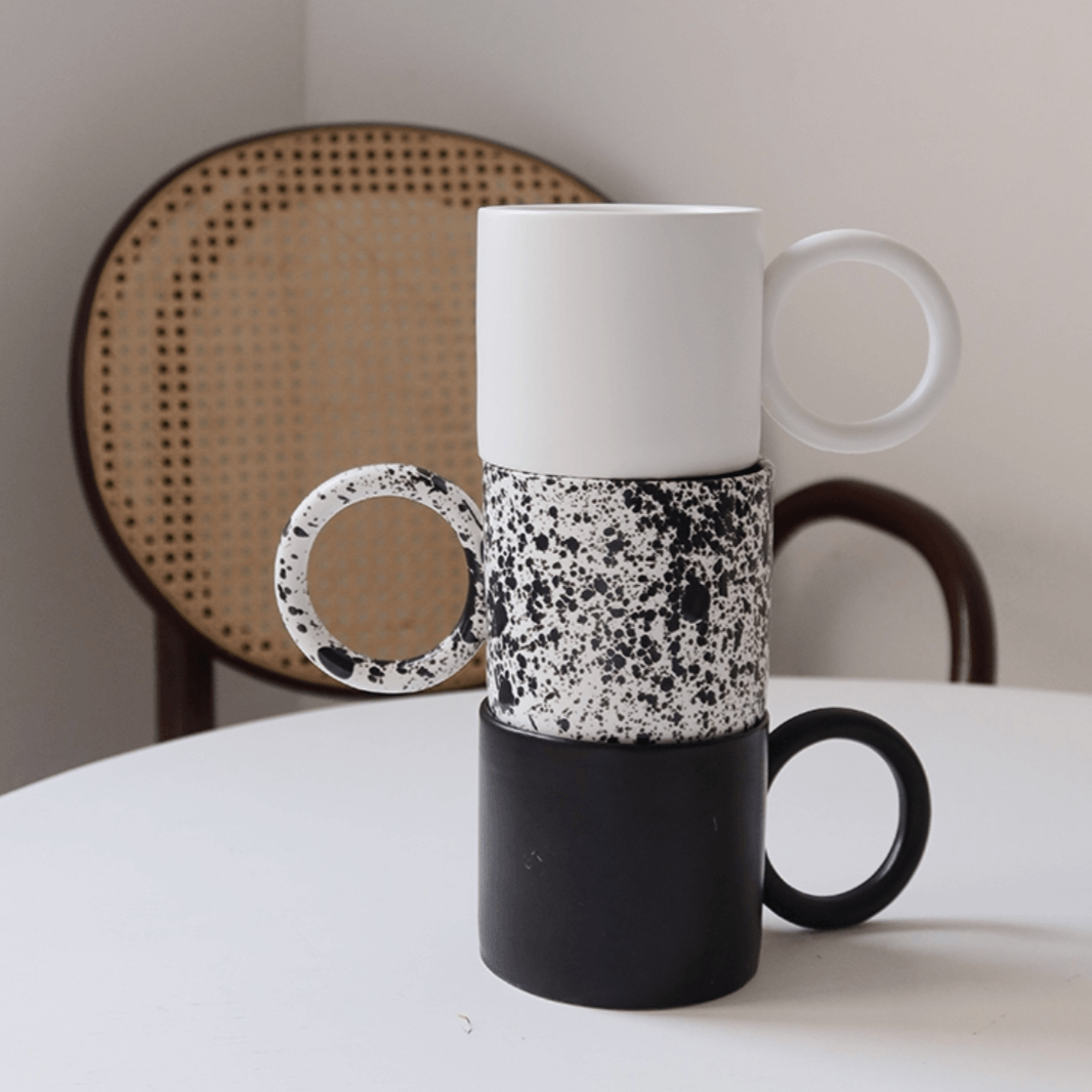 Big Round Handled Ceramic Mug - Rumi Living