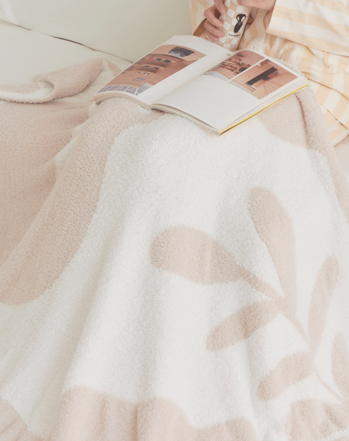 Camila Cream Throw Blanket - Rumi Living