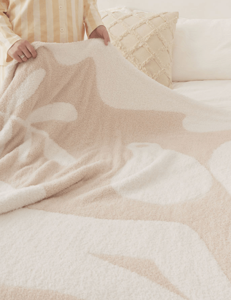 Camila Cream Throw Blanket - Rumi Living