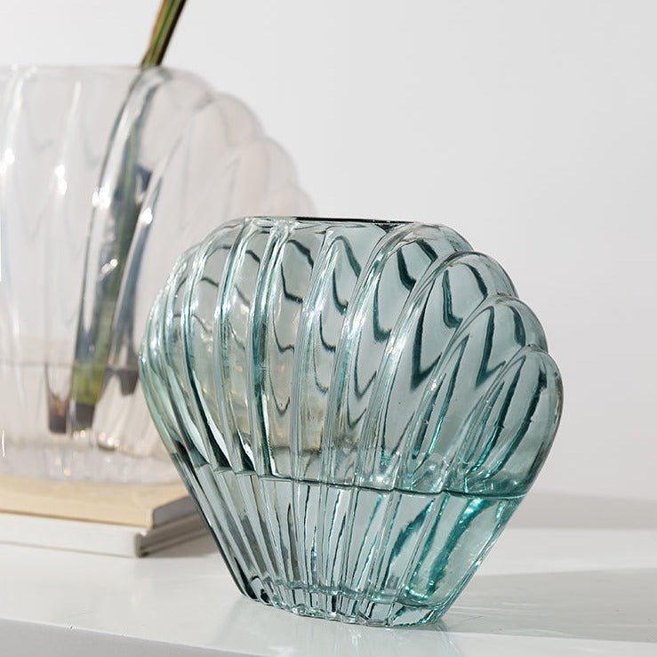 Clear Seashell Vase - Rumi Living