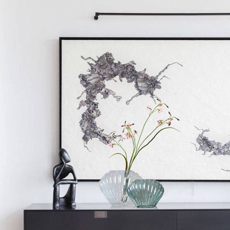 Clear Seashell Vase - Rumi Living