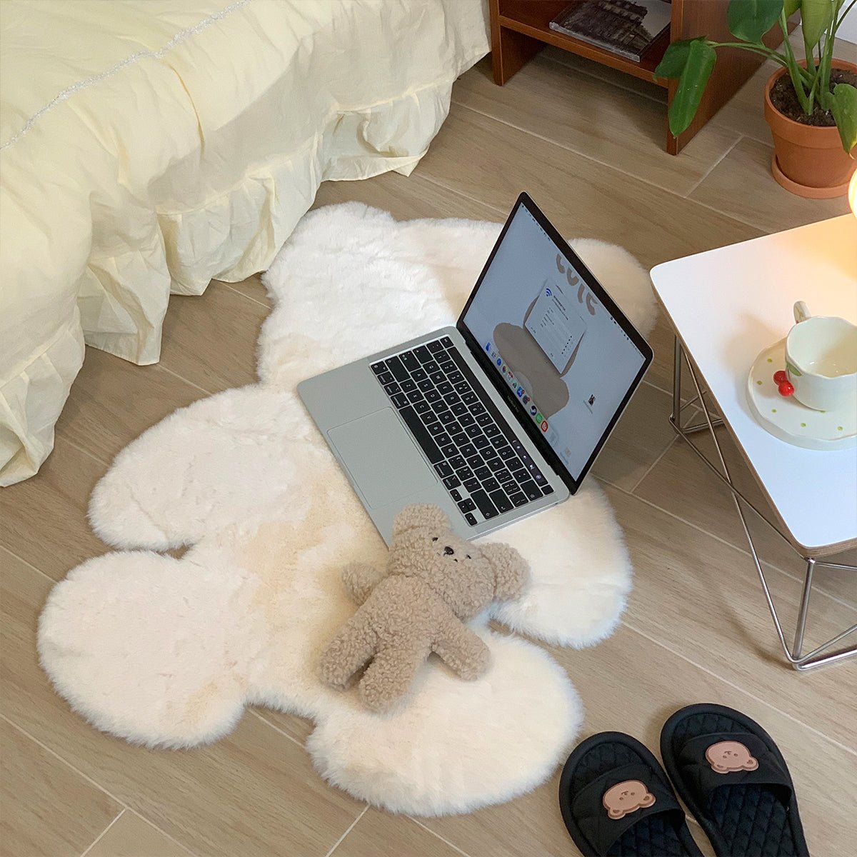 Fluffy Bear Rug Mat - Rumi Living