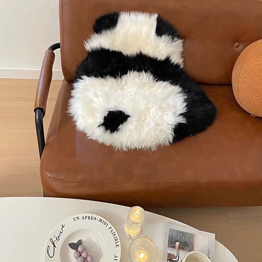 Fluffy Panda Rug Mat - Rumi Living