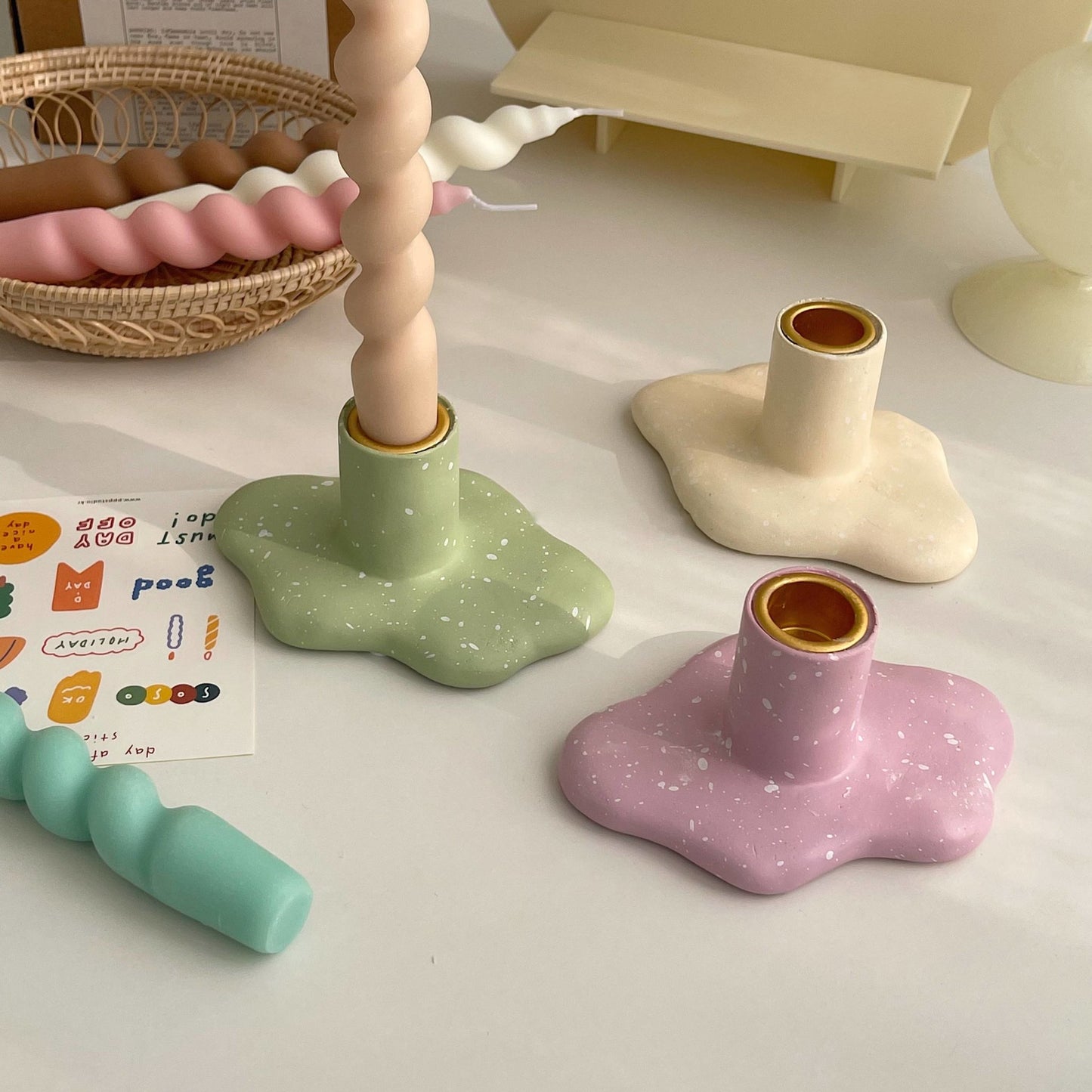 Little Cloud Flower Candle Holder - Rumi Living