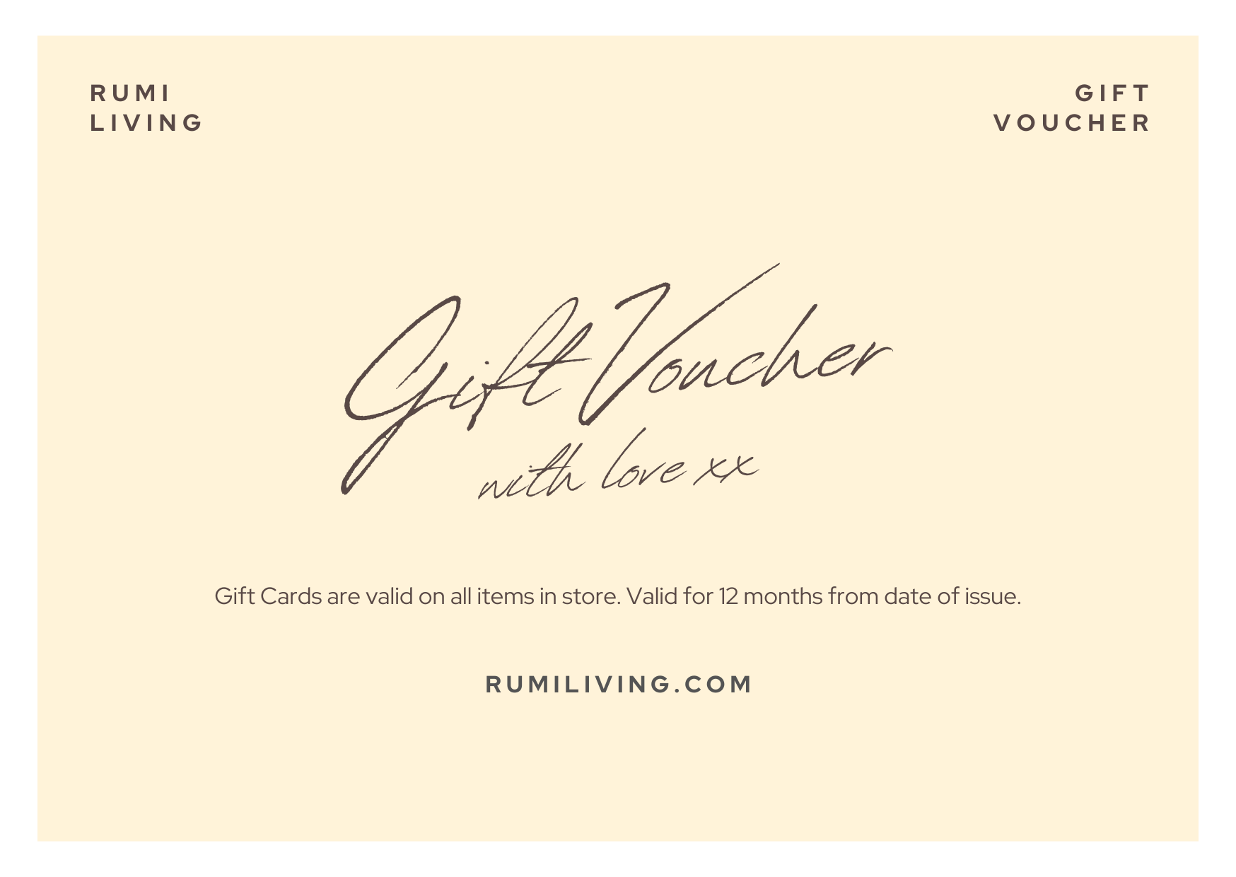 Shopping Voucher Gift Voucher