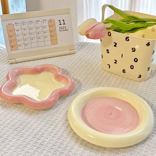 Pastel Little Flower Dish Plate - Rumi Living