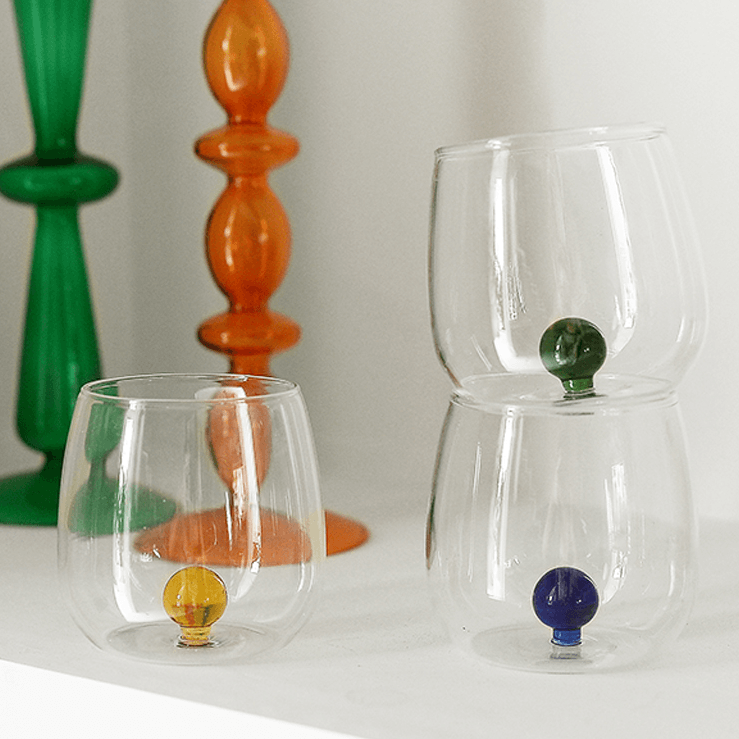 Quirky Marble Soda Glass - Rumi Living