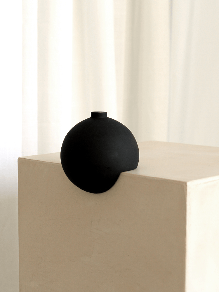 Right-Angle Spherical Sculptural Vase - Rumi Living