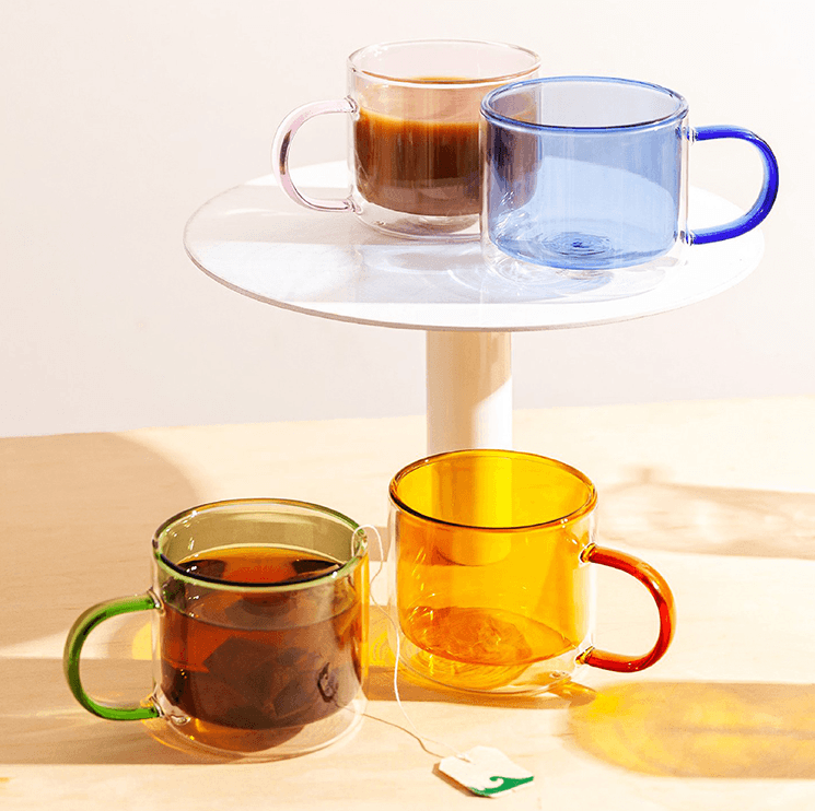 Double Wall Glass Tea Cups