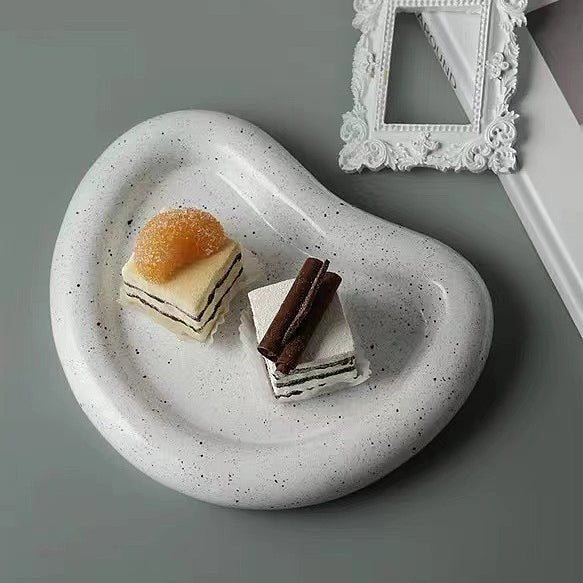 Speckle Ceramic Cloud Dish + Tray - Rumi Living
