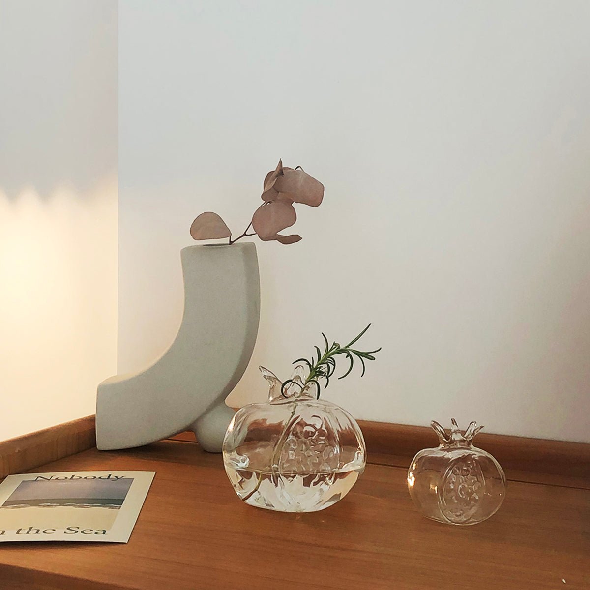 Tobi Arch Ceramic Vase - White - Rumi Living