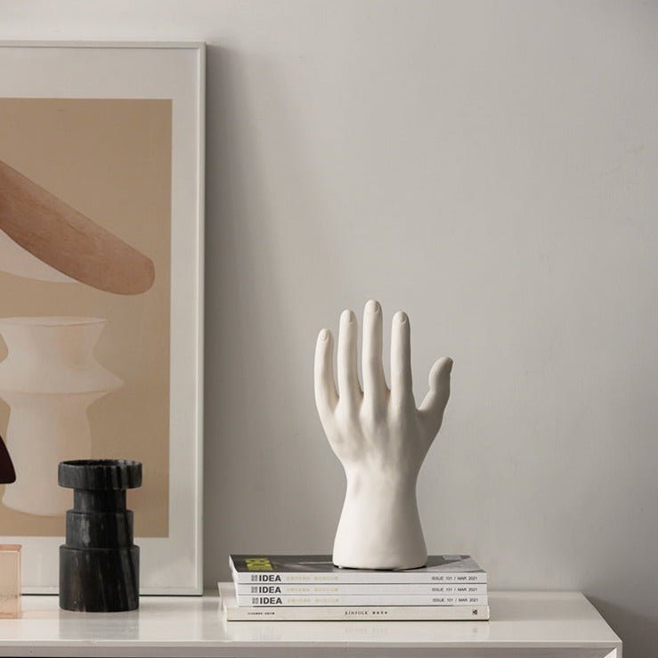 Vera Hand Ceramic Vase - White - Rumi Living
