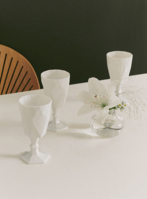 White Jade Wine Glass - Rumi Living