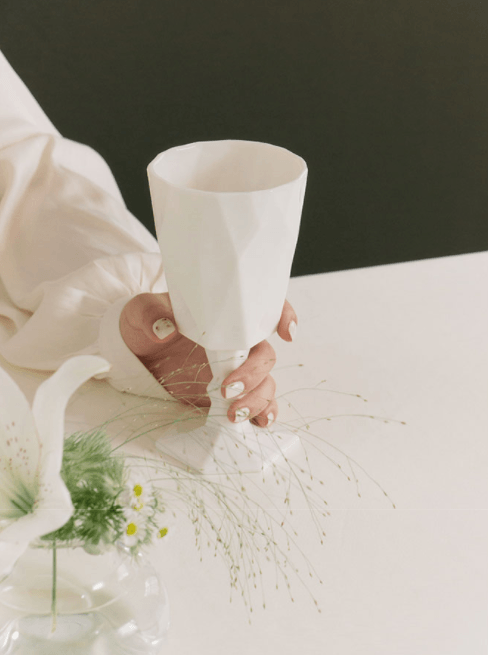 White Jade Wine Glass - Rumi Living