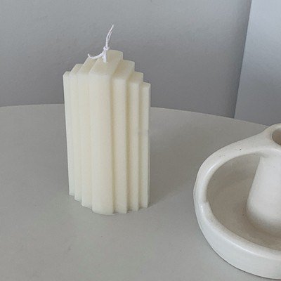 White Non-Scented Shaped Candles - Rumi Living