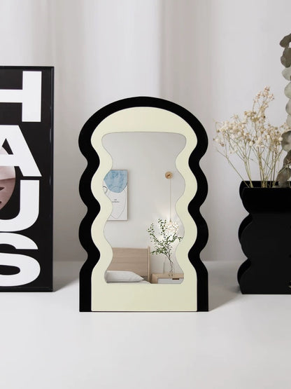 Wavy Contrast Dressing Table Mirror