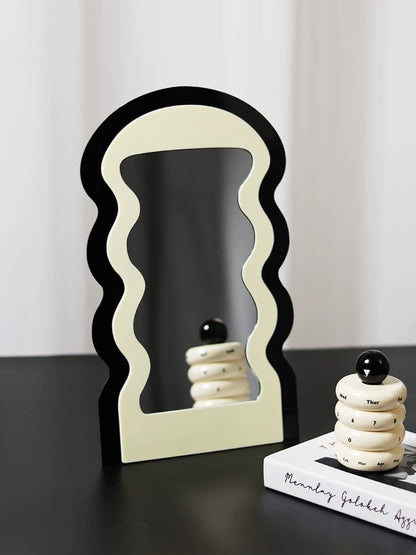 Wavy Contrast Dressing Table Mirror