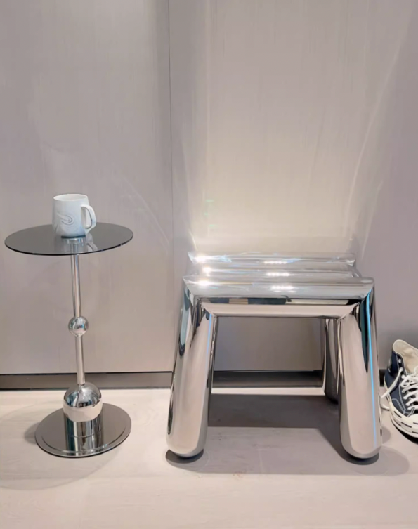 Nelly Electroplated Stool