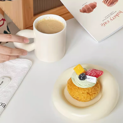 Pastel Chubby Mug and Saucer Set