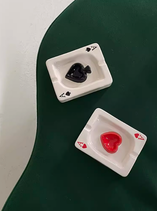 Ceramic Poker Ashtray