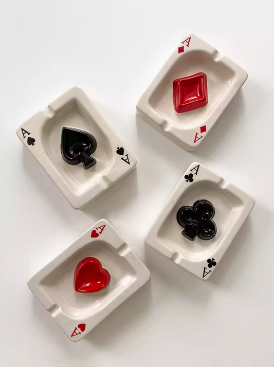 Ceramic Poker Ashtray