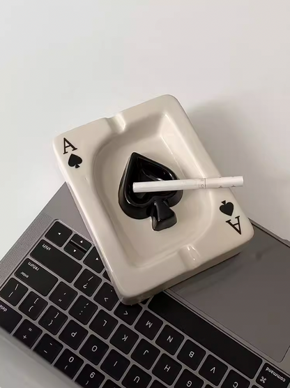 Ceramic Poker Ashtray