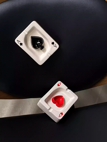 Ceramic Poker Ashtray