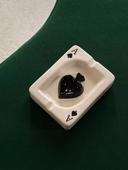 Ceramic Poker Ashtray