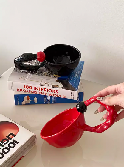 Irregular Handle Coffee Mug