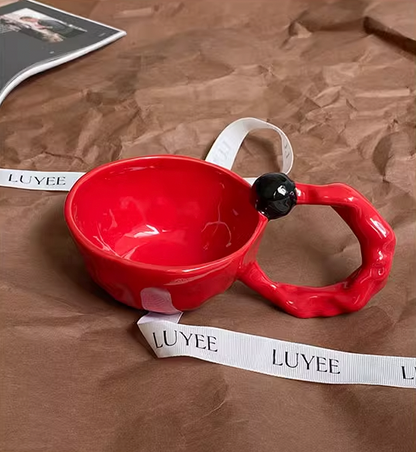 Irregular Handle Coffee Mug