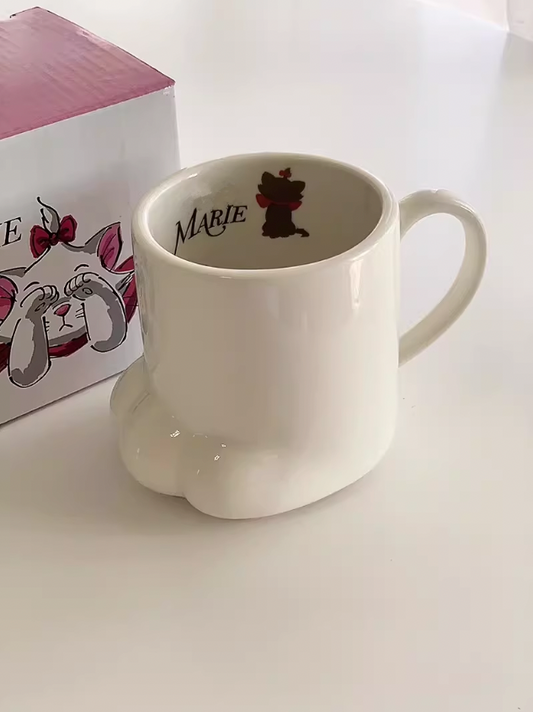 Marie Kitty Paw Coffee Mug