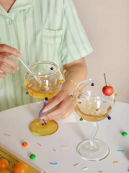 Confetti Candy Cocktail Glass