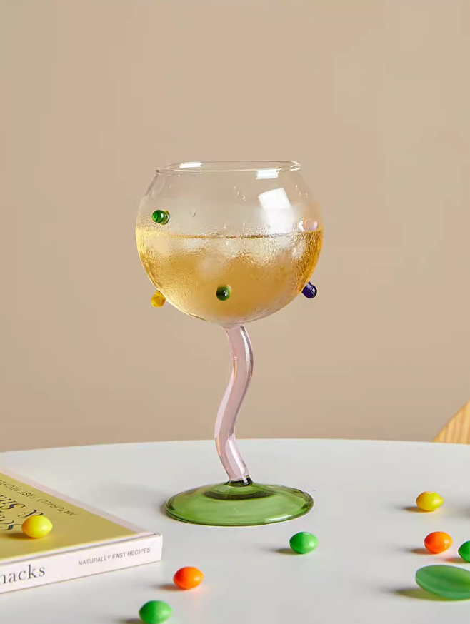 Confetti Candy Cocktail Glass