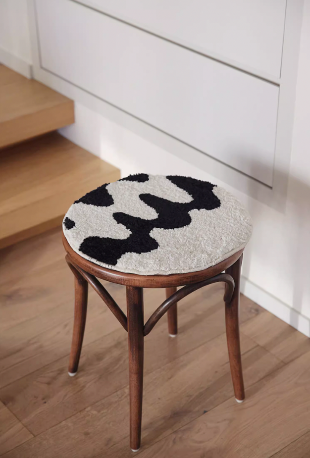 Checkered Squiggle Seat Cushion Pads