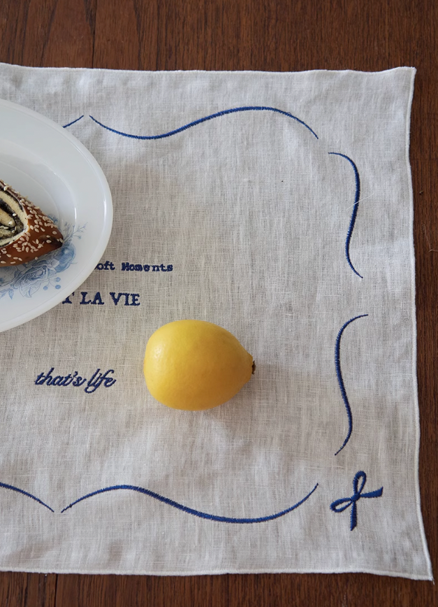 Cest La Vie Linen Placemats