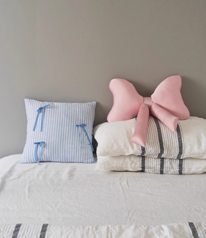 Pink Bow Throw Cushion