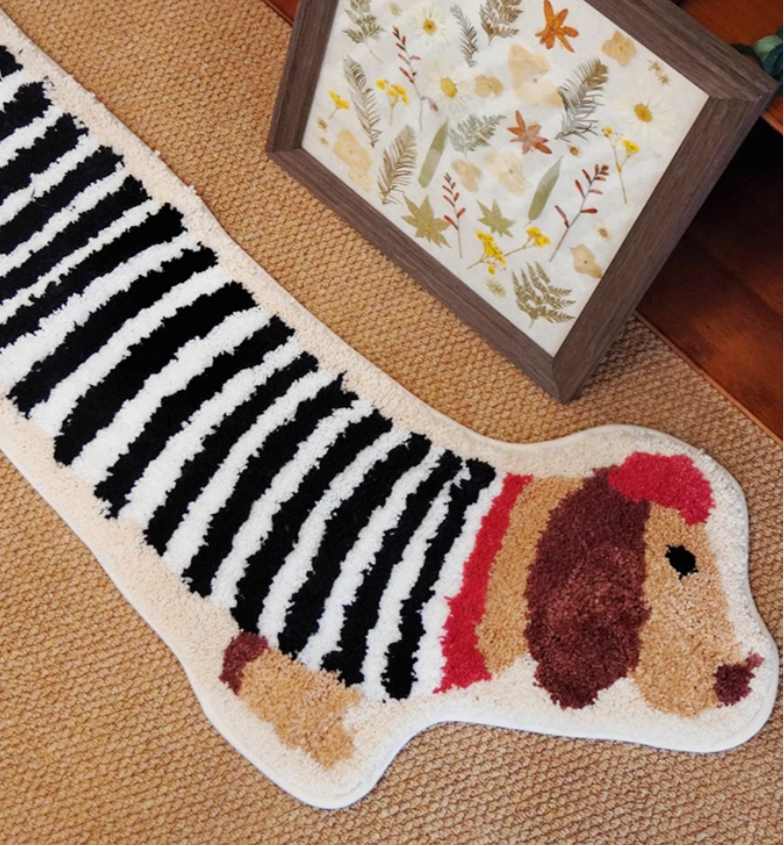 Mr Sausage Dog Rug