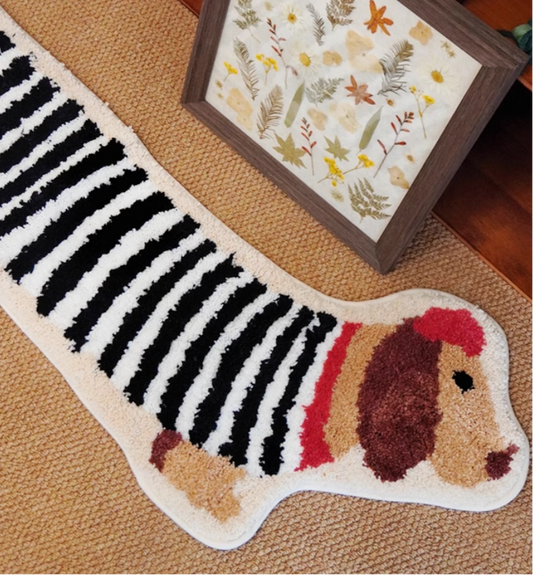 Mr Sausage Dog Rug