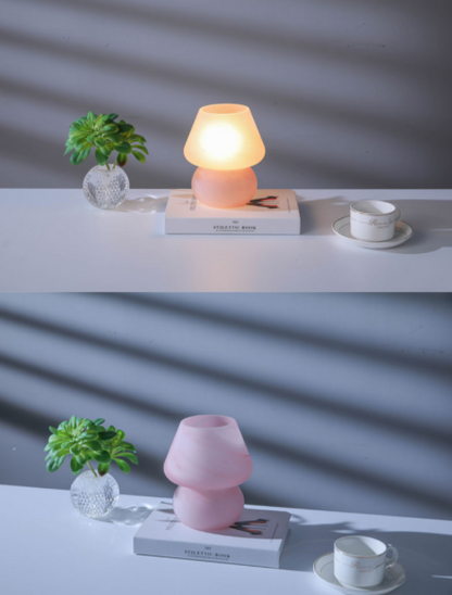 Jellyfish Pink Mushroom Table Lamp