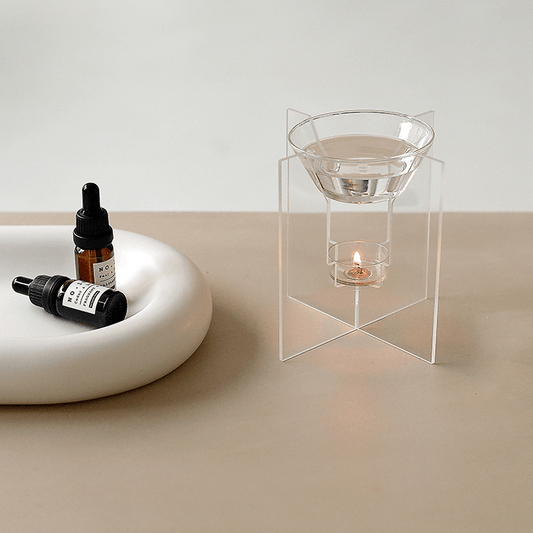 Aromatherapy Candle Oil Glass Burner - Rumi Living