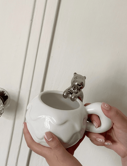 Bear Cub Mug + Saucer Set - Rumi Living