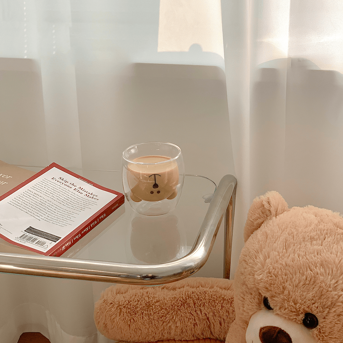 Bear Double-layer Insulated Coffee Glass Cup - Rumi Living
