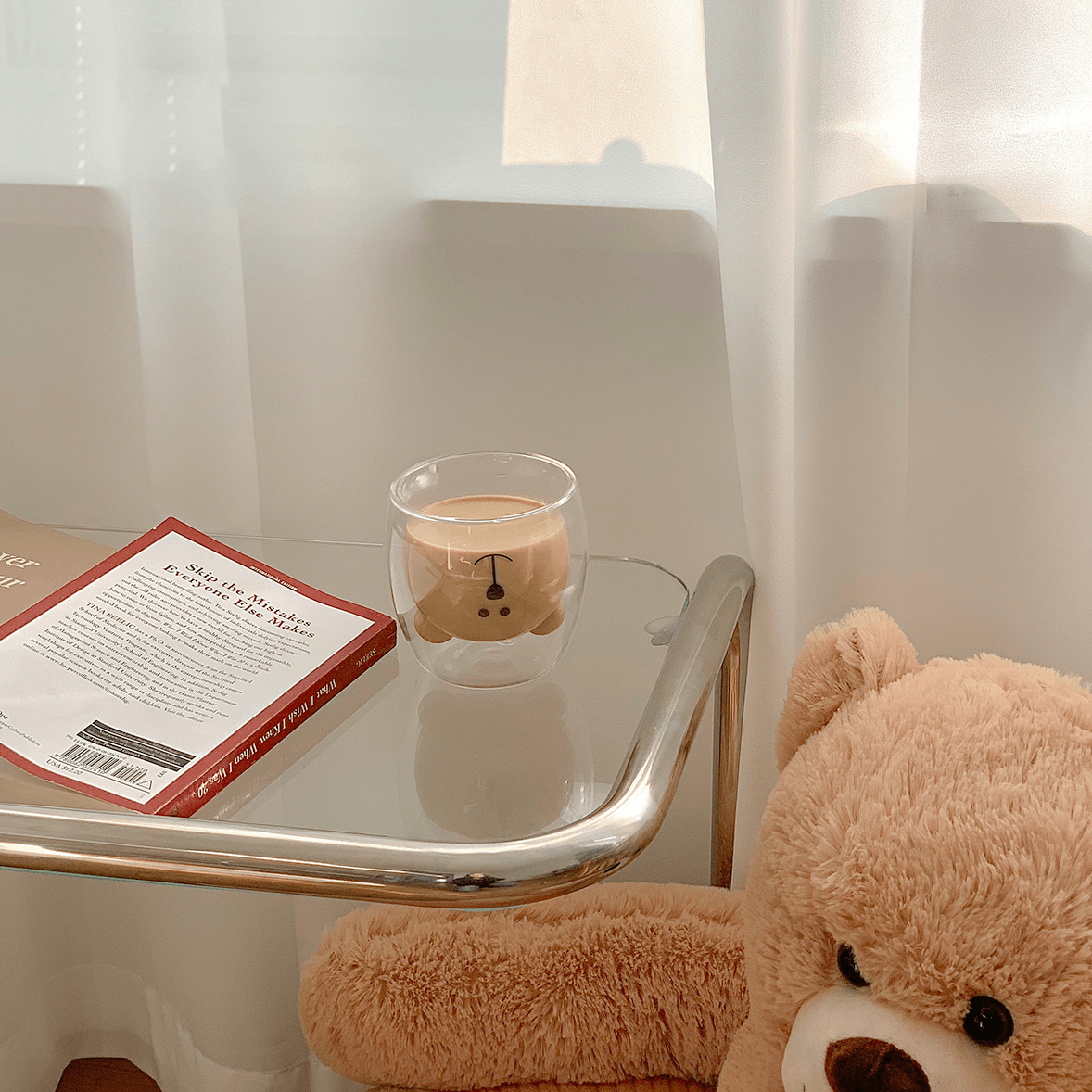 Bear Double-layer Insulated Coffee Glass Cup – Rumi Living