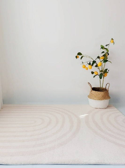 Beige Morandi Minimalist Rug - Rumi Living
