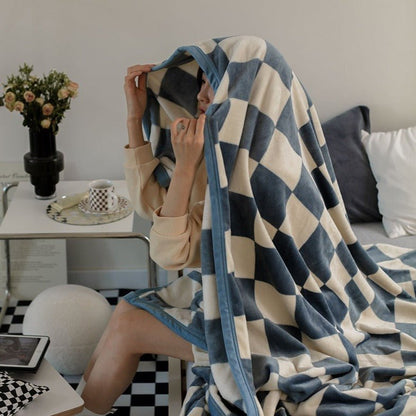 Checkerboard Throw Blanket - Rumi Living